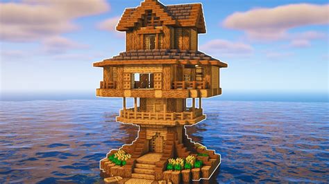 Minecraft Sea Survival Base Tutorial Easy Guide Youtube