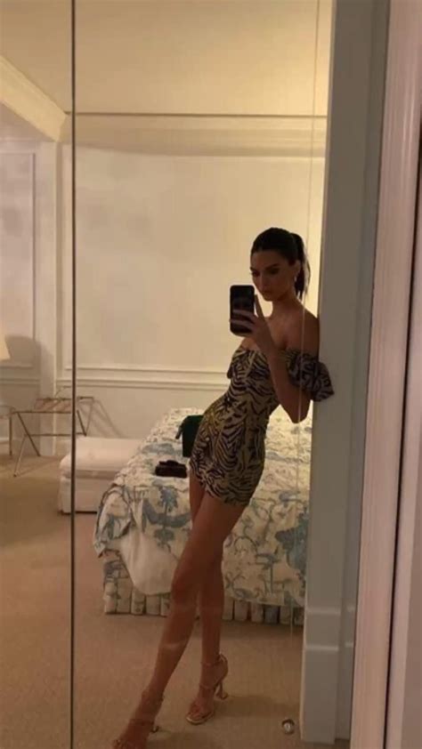 Best 12 Kendall Jenner Snaps Braless Selfies In A Sheer Minidress See Photos Artofit
