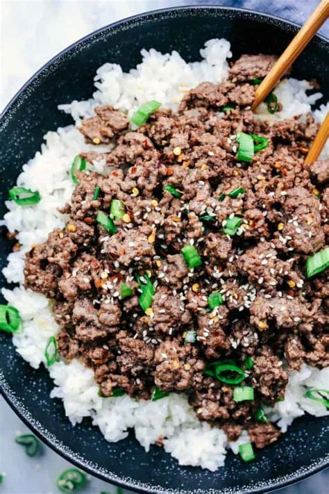 This is a favorite cuban variation served over plantains, starchy vegetables that look like giant bananas. Korean Ground Beef and Rice Bowls | The Recipe Critic