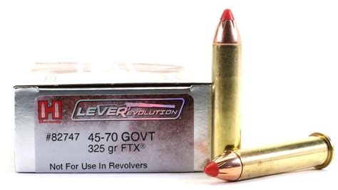 45 70 Government 325 Grain Ftx Hornady Leverevolution 20 Rounds