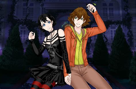 Mavis And Johnny From Hotel Transylvania In Anime Style From Rinmaru