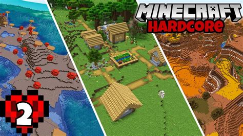 Let S Play Minecraft Hardcore Amazing Rare Seed Episode Youtube