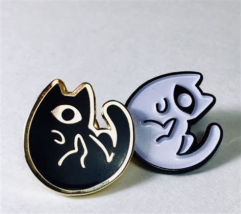 Cat Enamel Pins Cat Enamel Pin Enamel Pins Pin And Patches