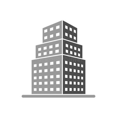 Building Icon On Background For Graphic And Web Design Simple Vector