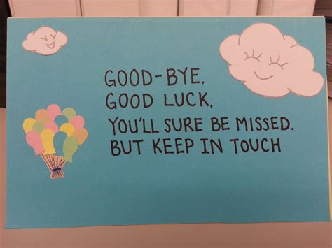 goodbye message | Goodbye message, Card making, Messages