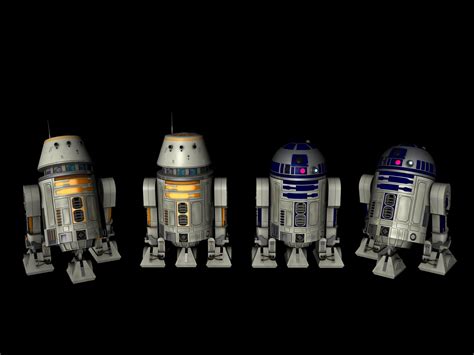 These robots and other star wars astromech droids are built by people like myself who are part of the r2 builders club. R2D2 and R5D4 Droids Star Wars 3D Model OBJ 3DS FBX C4D ...