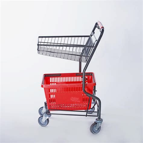 Small Basket Trolley (YRD-J4) - Buy basket trolley with wheels, double ...