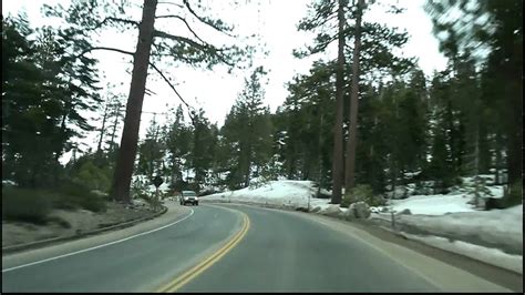 California State Route 89 On Its Way Past Lake Tahoe Youtube