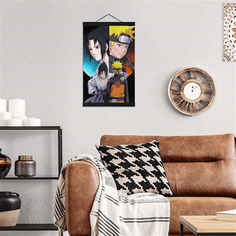 Buy Hunbeauty Art Naruto Poster Wall Scroll Uchiha Sasuke Uzumaki