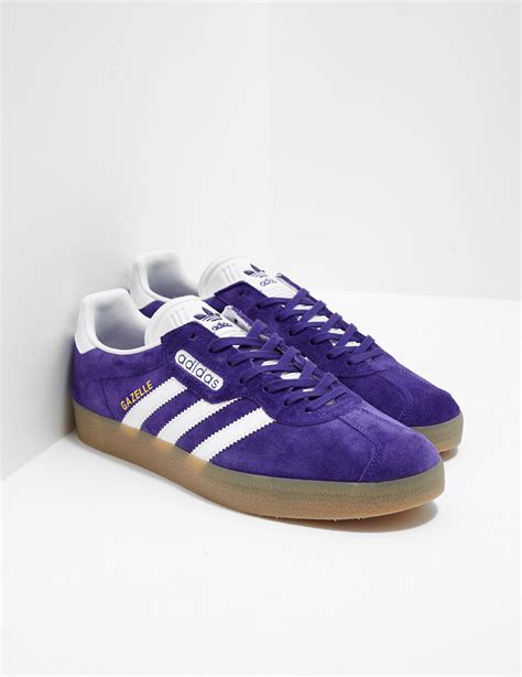 Adidas Originals Leather Mens Gazelle Super Purple For Men Lyst