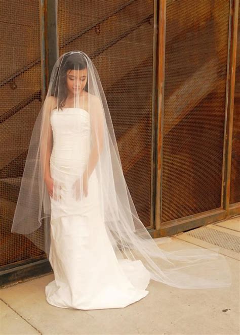 Cathedral Wedding Veil Bridal Veil Drop Veil With