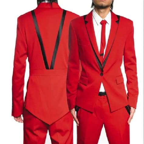 tpsaade latest coat pants designs red groom tuxedos slim fit custom made men wedding prom party