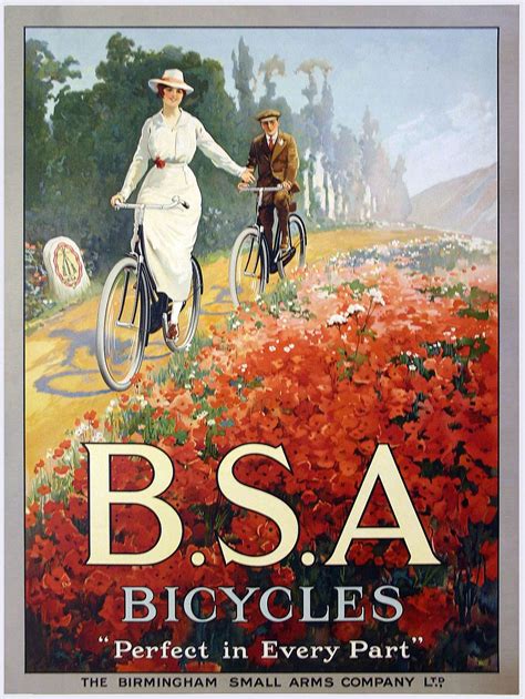 Bsa Bicycles 1942 Old Fashioned Vintage Cycling Retro Print Old Advert