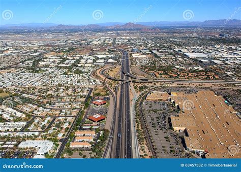 Interstate 10 And 60 Interchange Stock Photo Image Of Aerial Clear