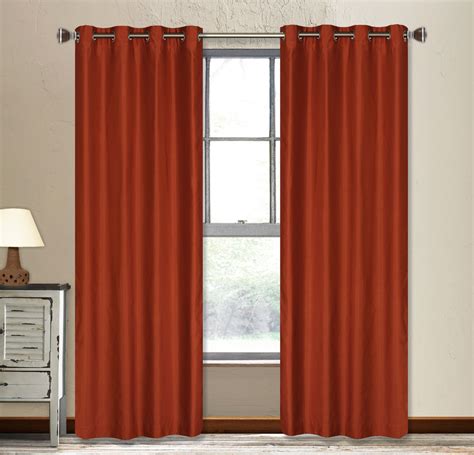 Brick Orange Curtains Curtains And Drapes