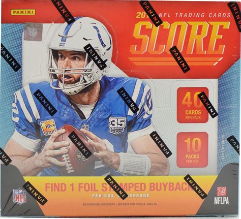 We did not find results for: 2019 Panini Score Football Hobby Box | DA Card World