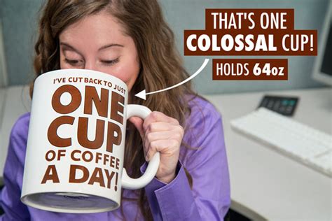 Download the perfect coffee cup pictures. Gigantic Coffee Mug: Half gallon humorous mug