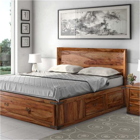 Warmth Coziness And Authenticity In One Solid Wood Beds
