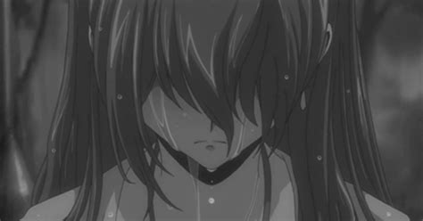 Sad Anime Girl Crying In The Rain Alone
