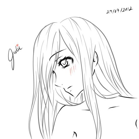 Anime Drawing Of Female Faces Sideways Face Doodle 1 By