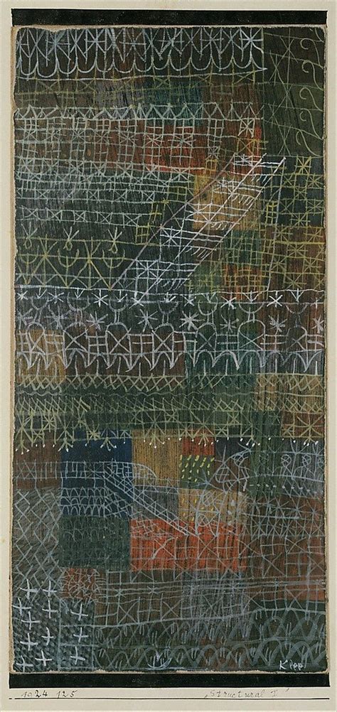 Paul Klee Structural I 1924 With Images Paul Klee