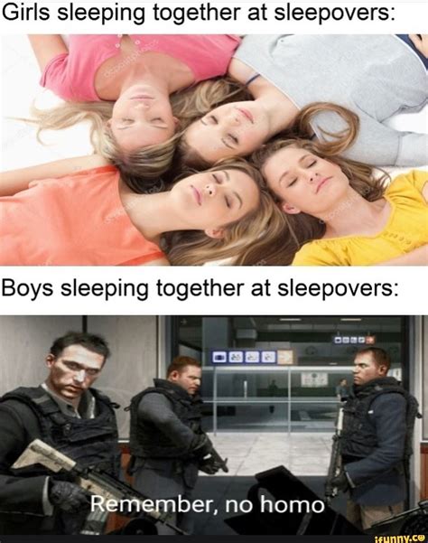 Girls Sleeping Together At Sleepovers Stupid Funny Memes Funny
