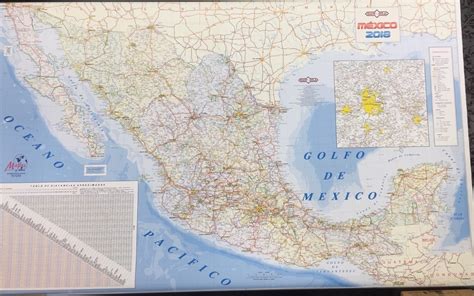 Mural Mapa Guia Roji Republica Mexicana 2018 165000 En Mercado Libre