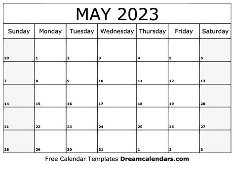 Download Printable May 2023 Calendars