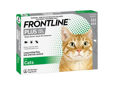 Frontline Plus For Cats Six Pack Veterinary Health Centre Whakatane