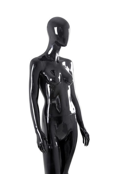 Glossy Black Female Abstract Mannequin Displays Depot Inc