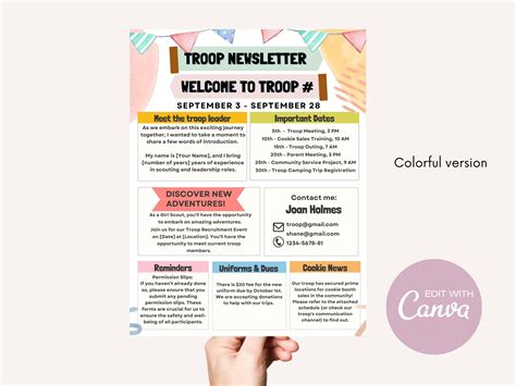 Girl Scout Newsletter Template Cub Scout Newsletter Event Newsletter