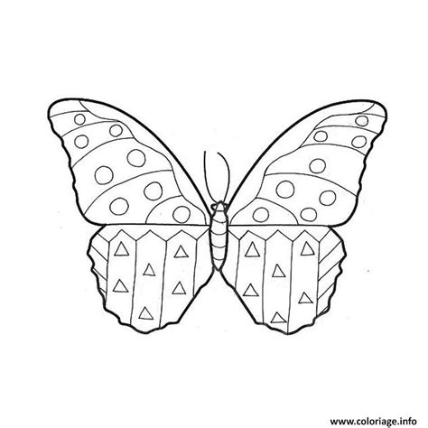 Coloriage Papillon Maternelle Dessin