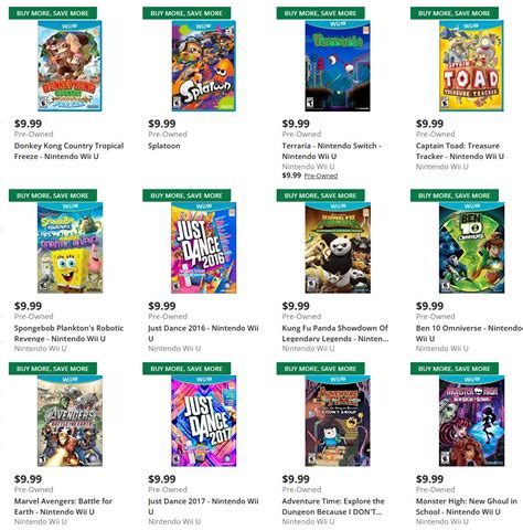 Cheap Ass Gamer On Twitter 4 Pre Owned Wii U Games 999 Or Less For 20 Via Gamestop