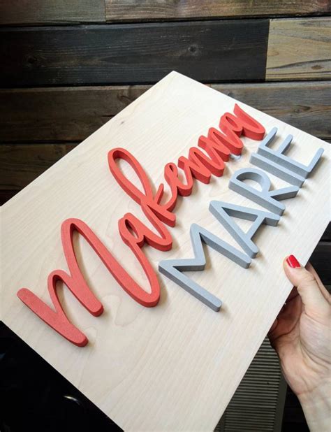 12 X 16 Custom Name Wood Sign Wood Cut Out Name Cut Out Etsy