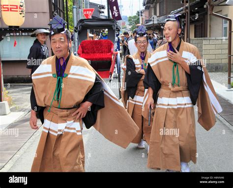 Japan U Takayama Festival Procession People Stock Photo Alamy
