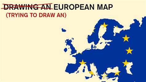 Drawing An European Map From My Memory The Map 1 Youtube