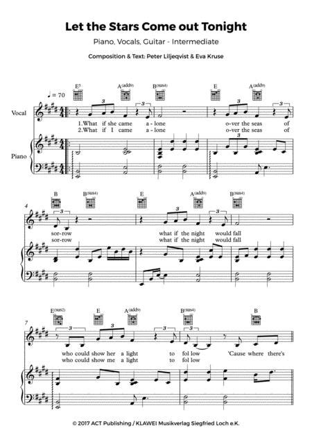 Let The Stars Come Out Tonight Sheet Music Pdf Download