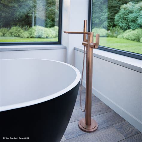 Synergii Freestanding Bath Mixer With Handshower Streamline Products