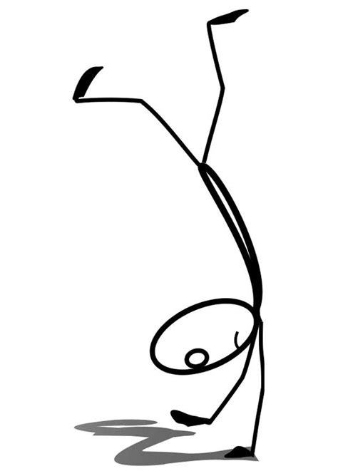 Download Coloring Page handstand - free printable coloring pages