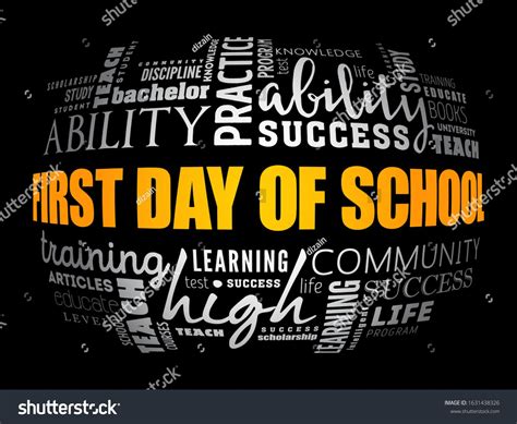 First day of school word cloud collage, education concept background #Ad , #Aff, #word#cloud#da ...