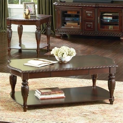 Coffee tables ideas best cherry coffee table set solid 3. Steve Silver Company Antoinette Rectangular Wood Coffee ...