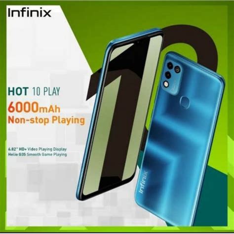 Jual Infinix Hot 10 Play 2gb32gb 4gb64gb Garansi Resmi 1 Tahun Dan