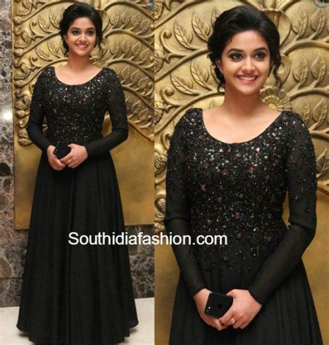 Keerthy Suresh In A Black Gown At Remo Thanks Meet South India