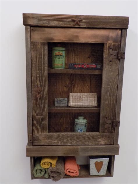 Rustic Reclaimed Medicine Cabinet Choice Of Mirror Mesh Or Etsy
