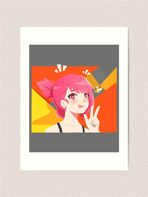 Aesthetic Anime Girl Pfp Art Print For Sale By Kinky Gallery Redbubble