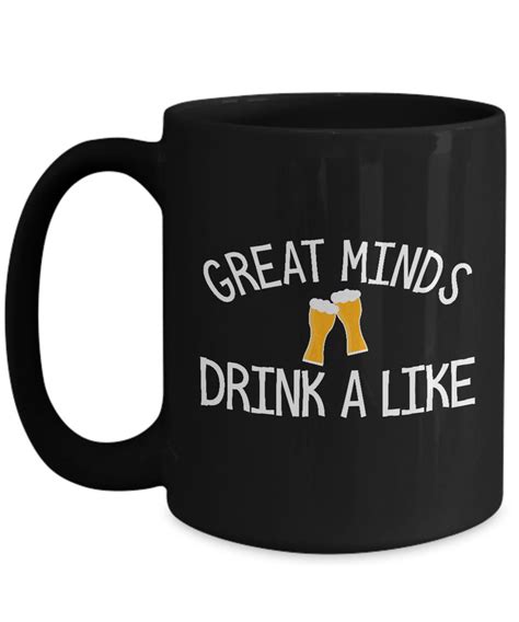 Funny Coffee Mug For Men Women Great Minds Drink Etsy Uk