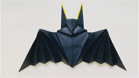 Bat How To Make A Paper Bat Easy Origami Youtube