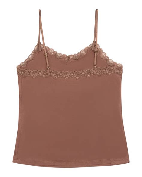 Uwila Warrior Soft Silks Lace Trim Camisole Neiman Marcus