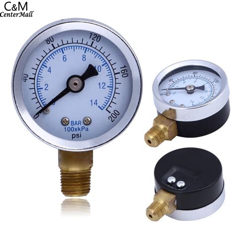 Measurer NPT Manometer Scale Air Meter Hydraulic Pressure Pressure Gauge Fuel Tester PSI