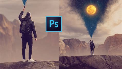 Smoke Night Photo Manipulation Composite Photoshop Tutorial Learn